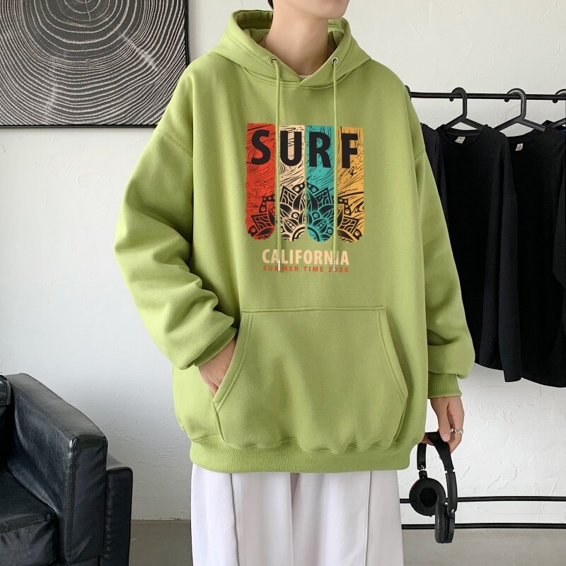 L2878P48秋季上新休闲连帽百搭韩潮外套卫衣男情侣装连帽卫衣,男装卫衣,星座510A-1