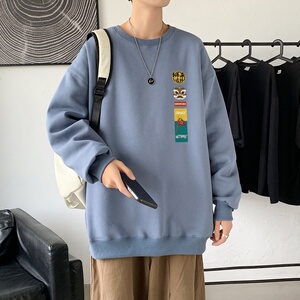 Y2857P38男2022春秋季运动套头潮牌ins潮流休闲上衣圆领卫衣图片