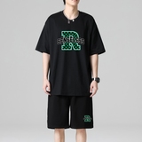 TZ3515夏季薄款潮牌短裤休闲运动套装轻奢时尚感男士短袖t恤男，男装休闲套装，星座510A-1