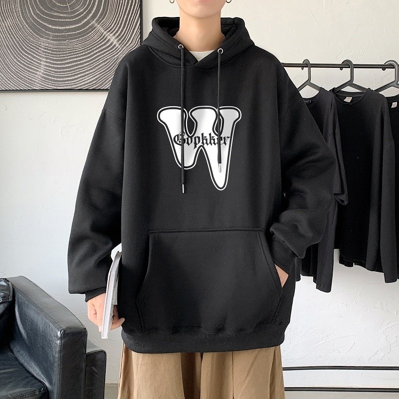 LD5673P38上衣服男生连帽外套卫衣男士新款潮牌ins宽松男装秋装,男装卫衣,星座510A-1