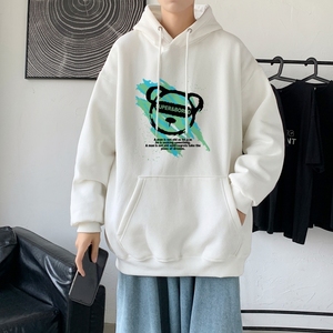 L2826P48秋卫衣2023秋新款港风ins连帽套头印花卫衣外套学生男女图片