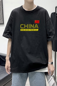 T2204P25港风室内男士t恤短袖ins潮牌潮流夏季薄款上衣服港风宽松图片