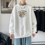 Y2408P38主推2022秋季ins潮男士潮趣印花卫衣时尚圆领宽松上衣，男装卫衣，星座510A-1