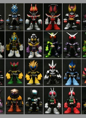 假面骑士 q版 摆件 盒蛋 电王 铠武 KUUGA空我 DECADE帝骑 fourze
