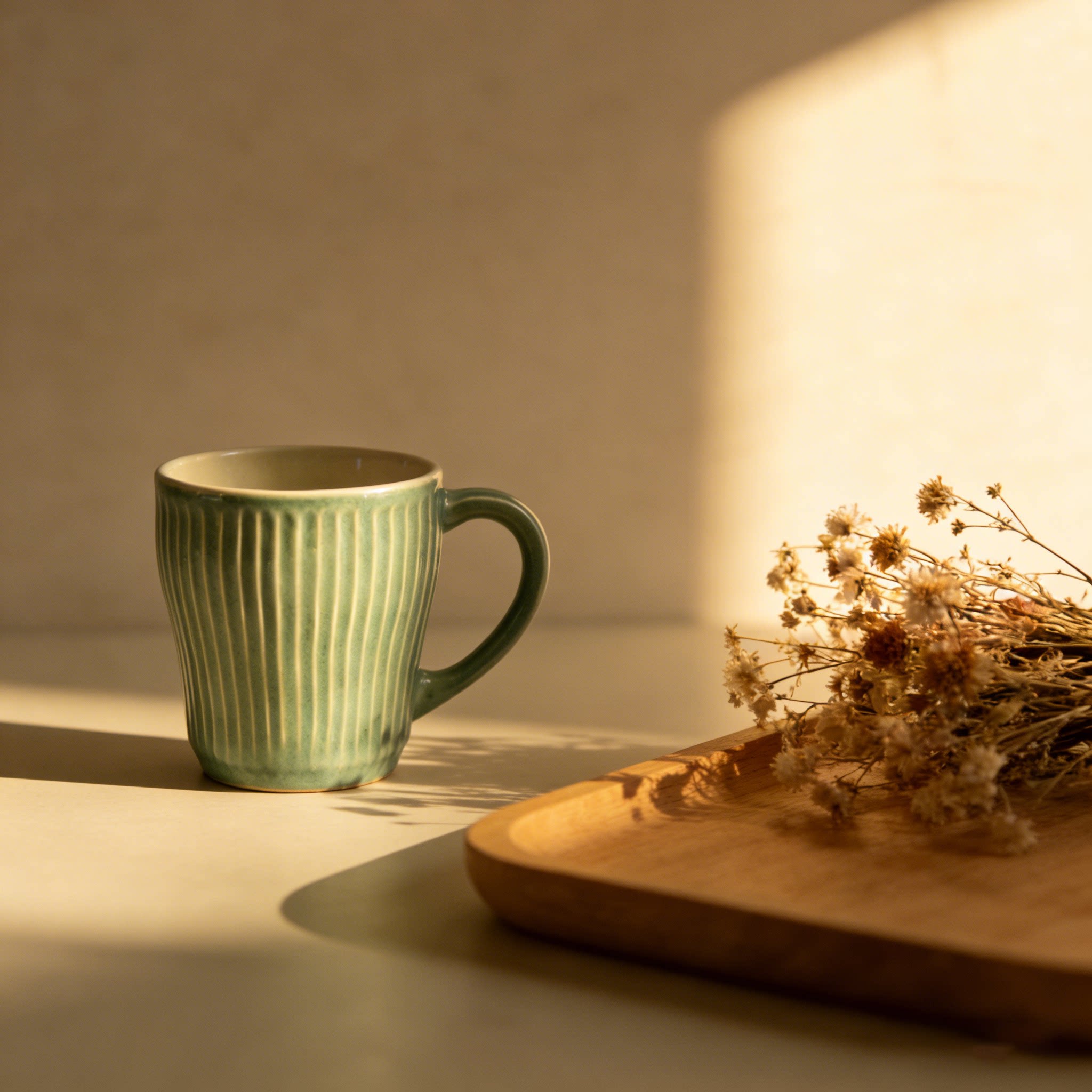 日本美浓烧浮雕陶瓷马克单杯对杯简约大容量水杯情侣生日式礼物