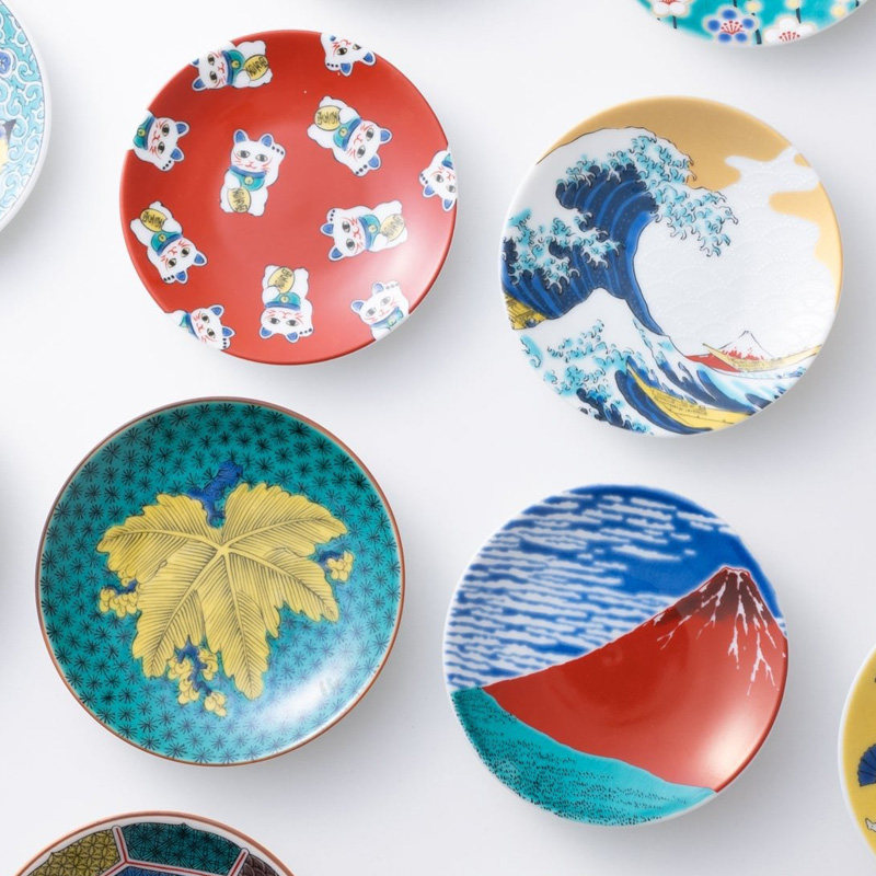 日本九谷烧青郊窑陶瓷手工餐具兔子招财猫富士山酒杯碟子豆皿礼物,餐饮具,清酒杯,淘宝优惠券,粉丝福利购,淘宝优惠卷