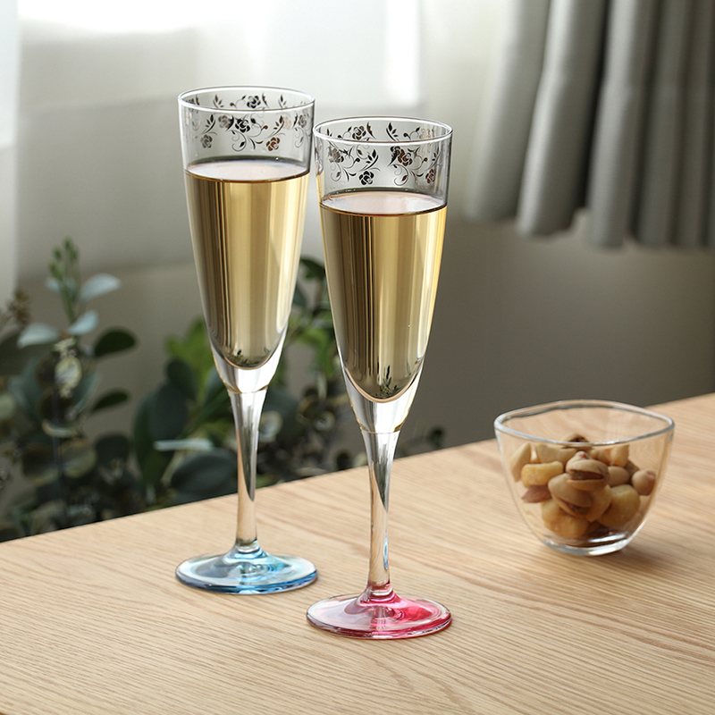 ADERIA描金玻璃香槟对结婚礼物