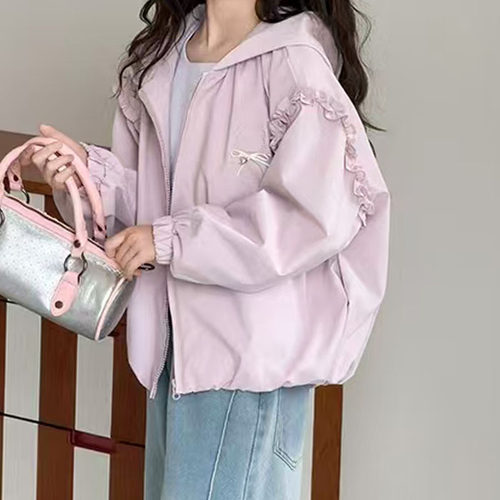 女童长袖外套春秋双层上衣