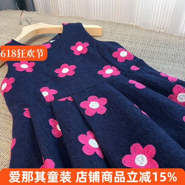 610童年不同样女童春秋冬背心裙春秋冬季羊毛裙 160 特价！