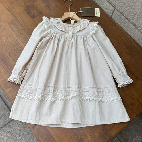 女童长袖连衣裙春秋棉布裙子