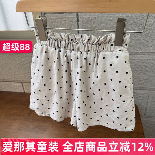 女童短裤夏季棉麻休闲裤