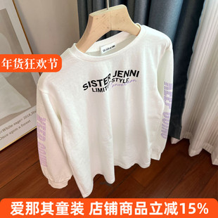 6042日单JN女童长袖T恤衫春秋打底衫上衣130-160cm