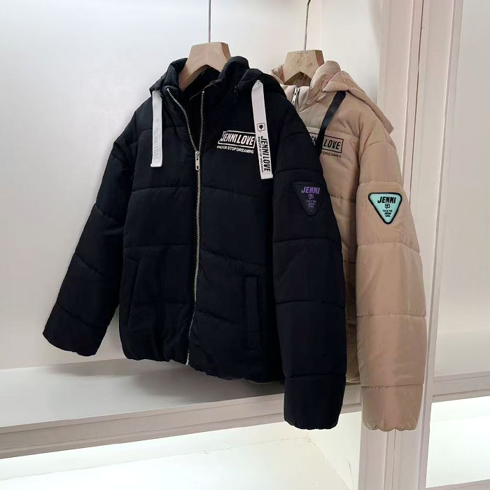 女童棉衣冬季防风衣连帽外套