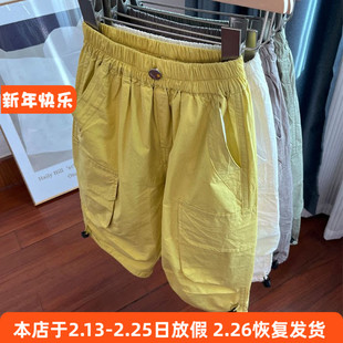 630男女童中裤春夏薄款棉布休闲裤七分裤120-160cm