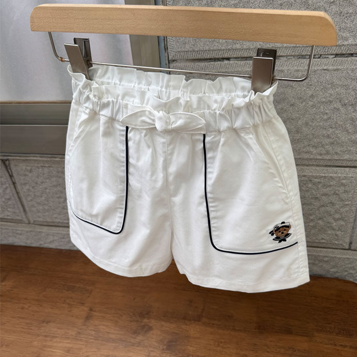 6012女童短裤夏季运动裤休闲裤学院风棉布裤子120-160cm