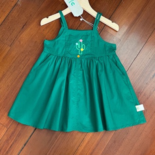 6024女童连衣裙春秋夏季 150cm 棉布背带裙100