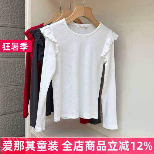 女童长袖T恤衫春秋打底衫上衣