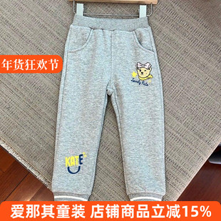 6151女童长裤秋冬加绒保暖裤休闲裤90-130cm