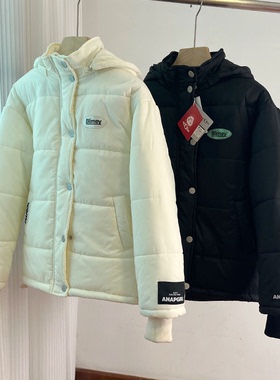 600女童棉衣冬季防风衣连帽可拆卸上衣外套大童130-160cm 特价！