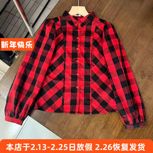 241童年不同样女童长袖衬衫春秋棉布上衣 140cm 特价！