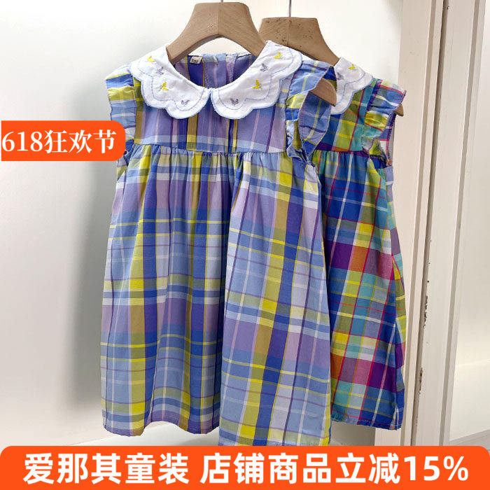 6123女童连衣裙夏季薄款棉布裙子100-120cm 特价！