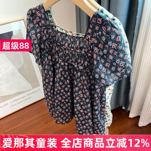 女童短袖连衣裙夏季纯棉薄款