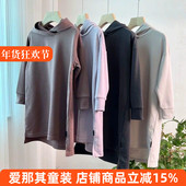 2210日单BR女童长袖 连衣裙春秋卫衣休闲裙宽松