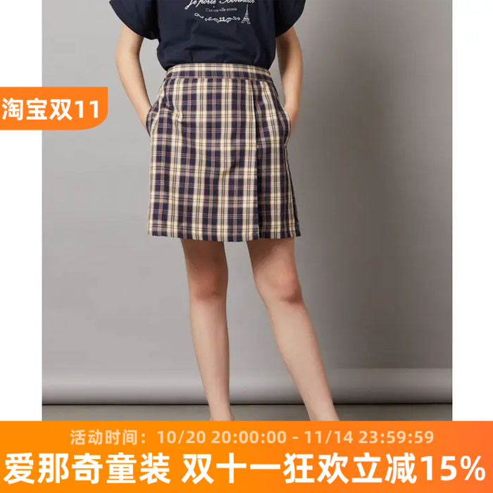 670日单女童半身裙短裤夏季薄款100-160cm