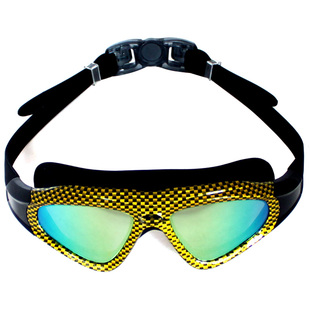 ALEVIN艾乐威游泳镜男款 防雾高清泳镜女大框防水电镀游泳眼镜战舰