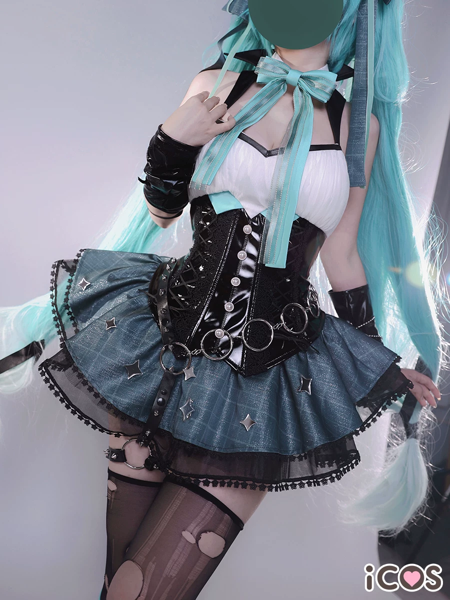 スポット iCOS Hatsune COS Future Little Devil Little Raccoon Bouquet Miku Lascar Cosplay Woman