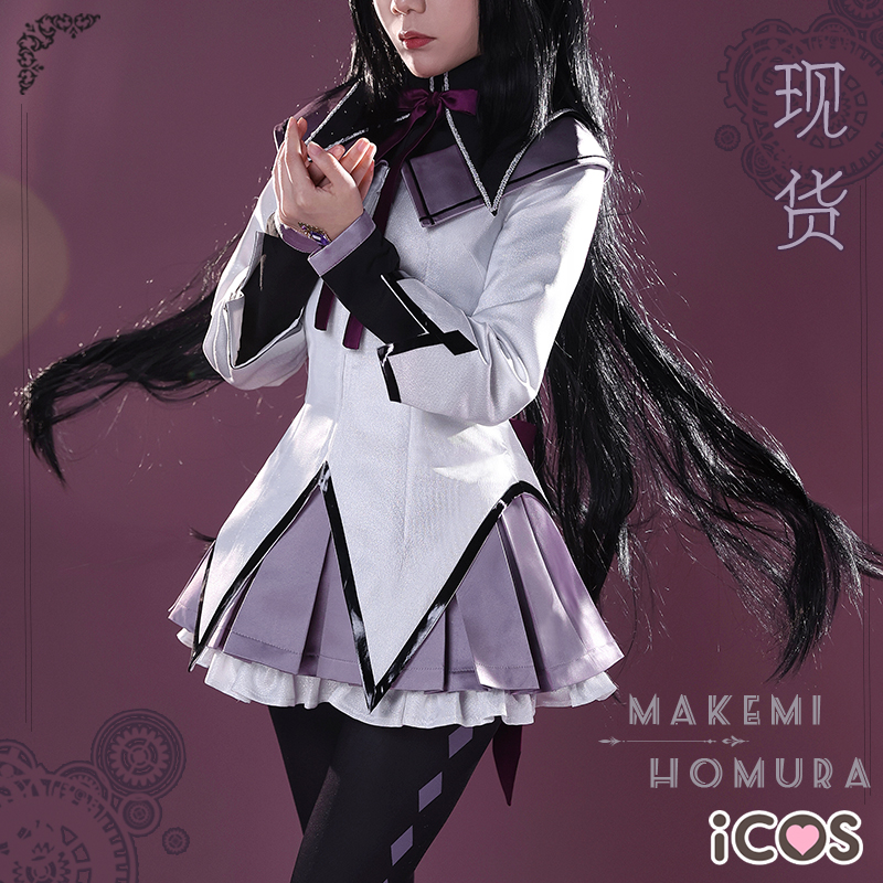 现货ICOS魔法少女小圆cos晓美焰 变身后恶魔焰cosplay服装女 模玩/动漫/周边/娃圈三坑/桌游 Cosplay女装/cos女装 原图主图