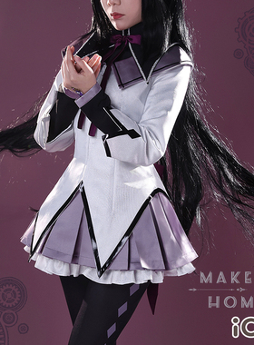 ICOS魔法少女小圆cos晓美焰 变身后恶魔焰cosplay服装女现货