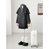 满减 魔法斗篷 冬减龄小个子韩学院甜美手缝羊毛大衣外套HL135