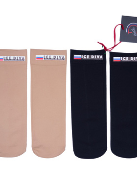 如丝般顺滑穿着特别舒服花滑袜子的俄罗斯icediva滑冰防滑丝袜