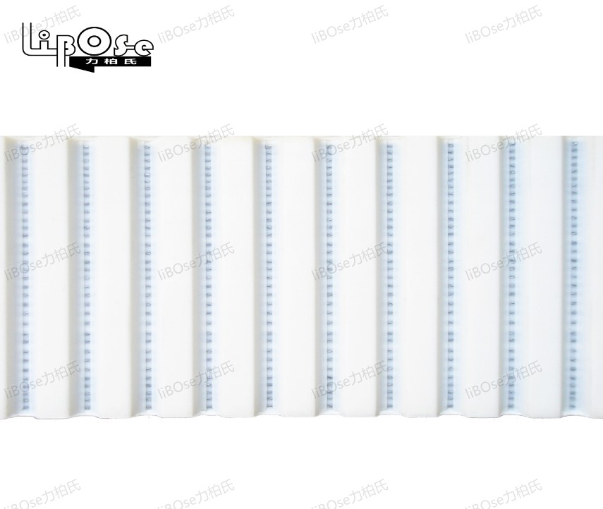 白色聚氨酯钢丝芯定做传送带