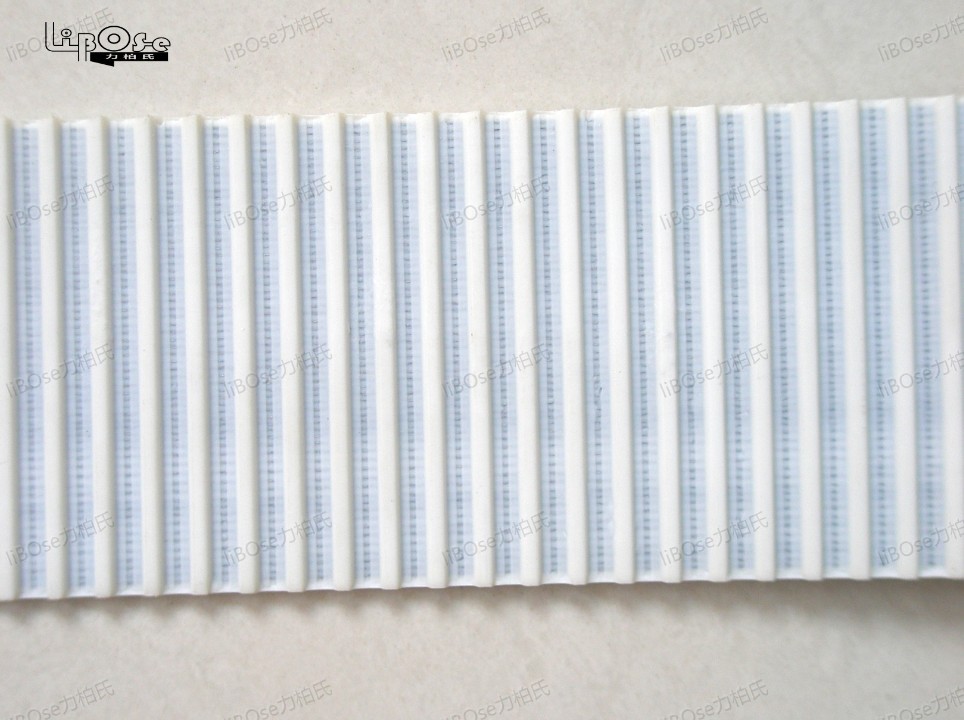 白色聚氨酯钢丝芯定做传送带