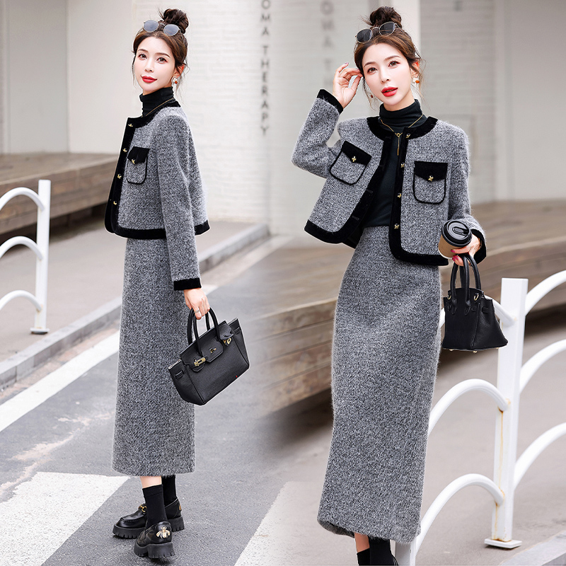 2025超火两件套春装减龄裙装套装裙气质韩版高级感大方得体穿搭