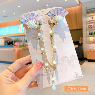 儿童古风额头链女童汉服头饰公主发饰古代流苏发夹中国风新款