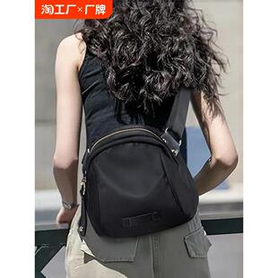 新款 单肩小包包女斜挎包帆布包女包女士牛津布贝壳包上班背包