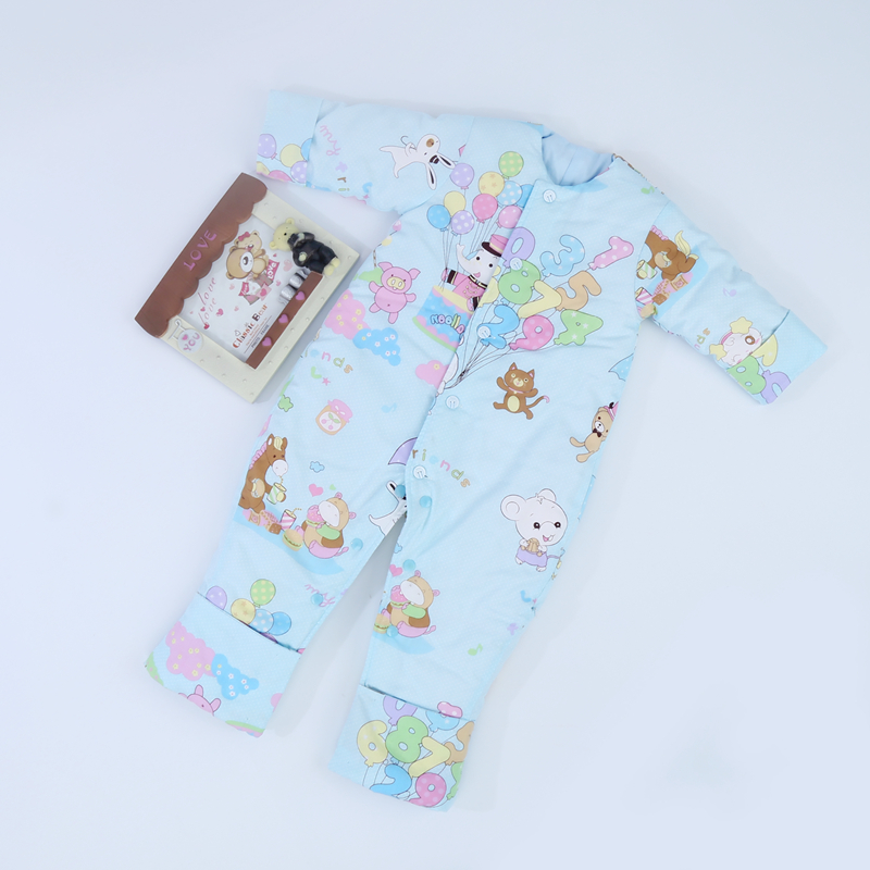 儿童纯棉布分腿睡袋冬季天然棉花