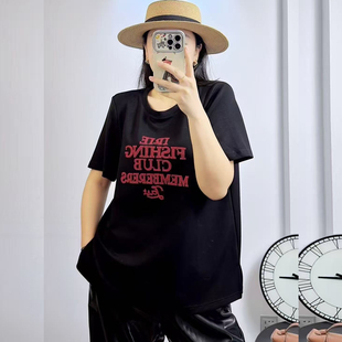 T恤打底衫 特 200斤胖妹mm空气棉短袖 卫衣女 米莱奇5831秋加大码