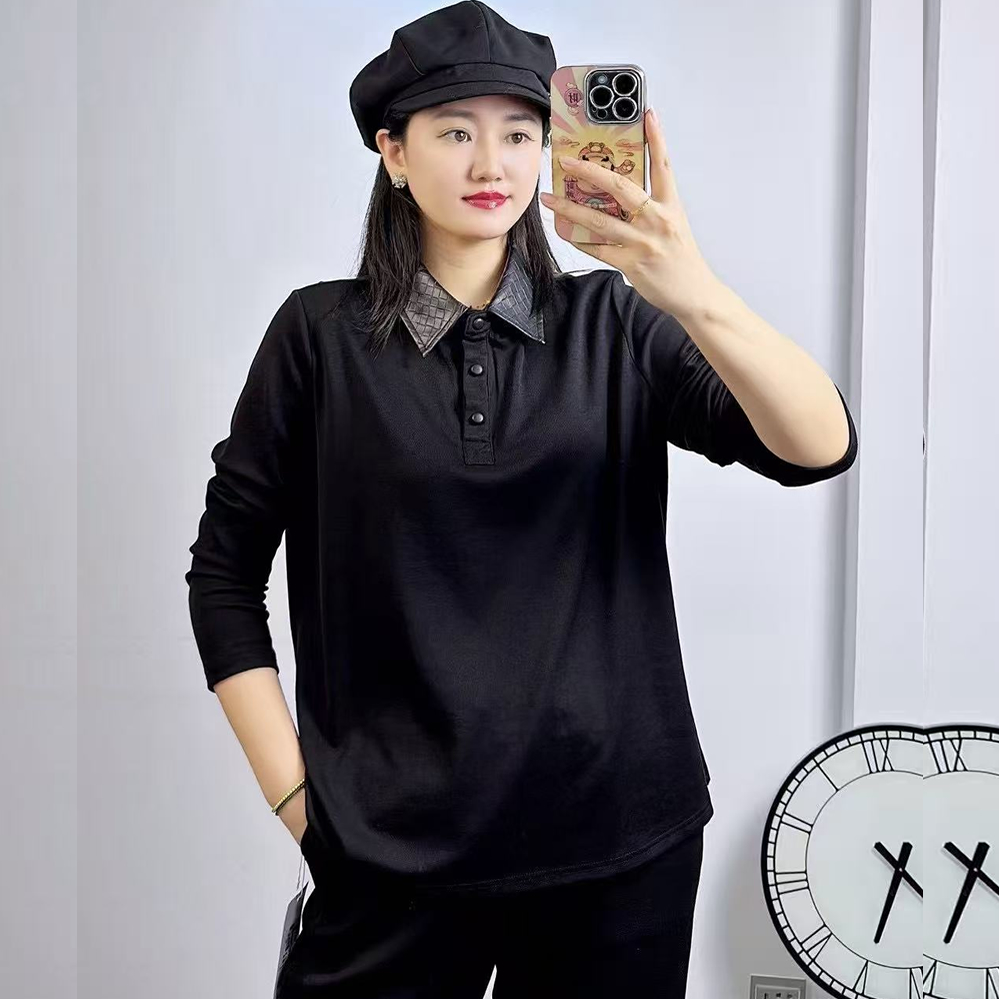 香港芸卉25705秋加大码卫衣女胖m