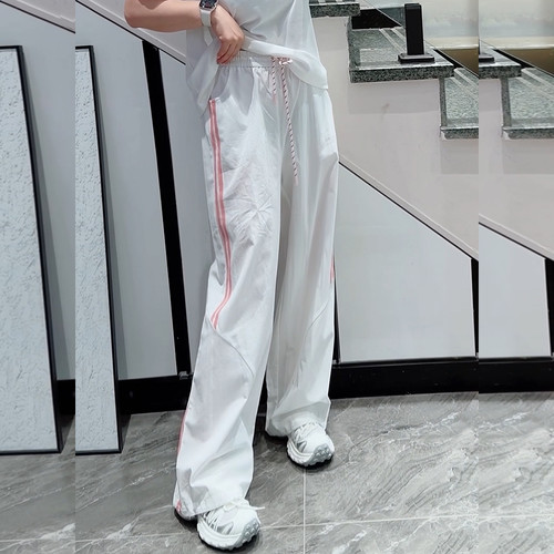 UP5313夏加大码休闲阔腿长裤女