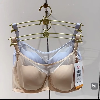 正品春夏新款女士软钢圈全罩杯大胸显小防走光超薄文胸20812409