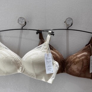 正品伊维斯性感蕾丝无钢圈小胸穿上薄下厚杯内衣聚拢文胸10811090
