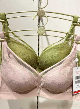 正品性感蕾丝上薄下厚小胸穿无钢圈聚拢文胸20812374