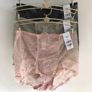 伊维斯正品性感蕾丝高腰平角轻型收腹提臀女士内裤10710354