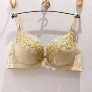 伊维斯新款性感蕾丝无钢圈薄杯调整型小胸穿聚拢文胸10811168
