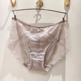 正品伊维斯新款性感蕾丝中低腰无痕三角女士内裤10611117