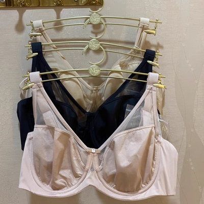 正品大罩杯薄杯大胸显小软钢圈全罩杯光面聚拢文胸20840524